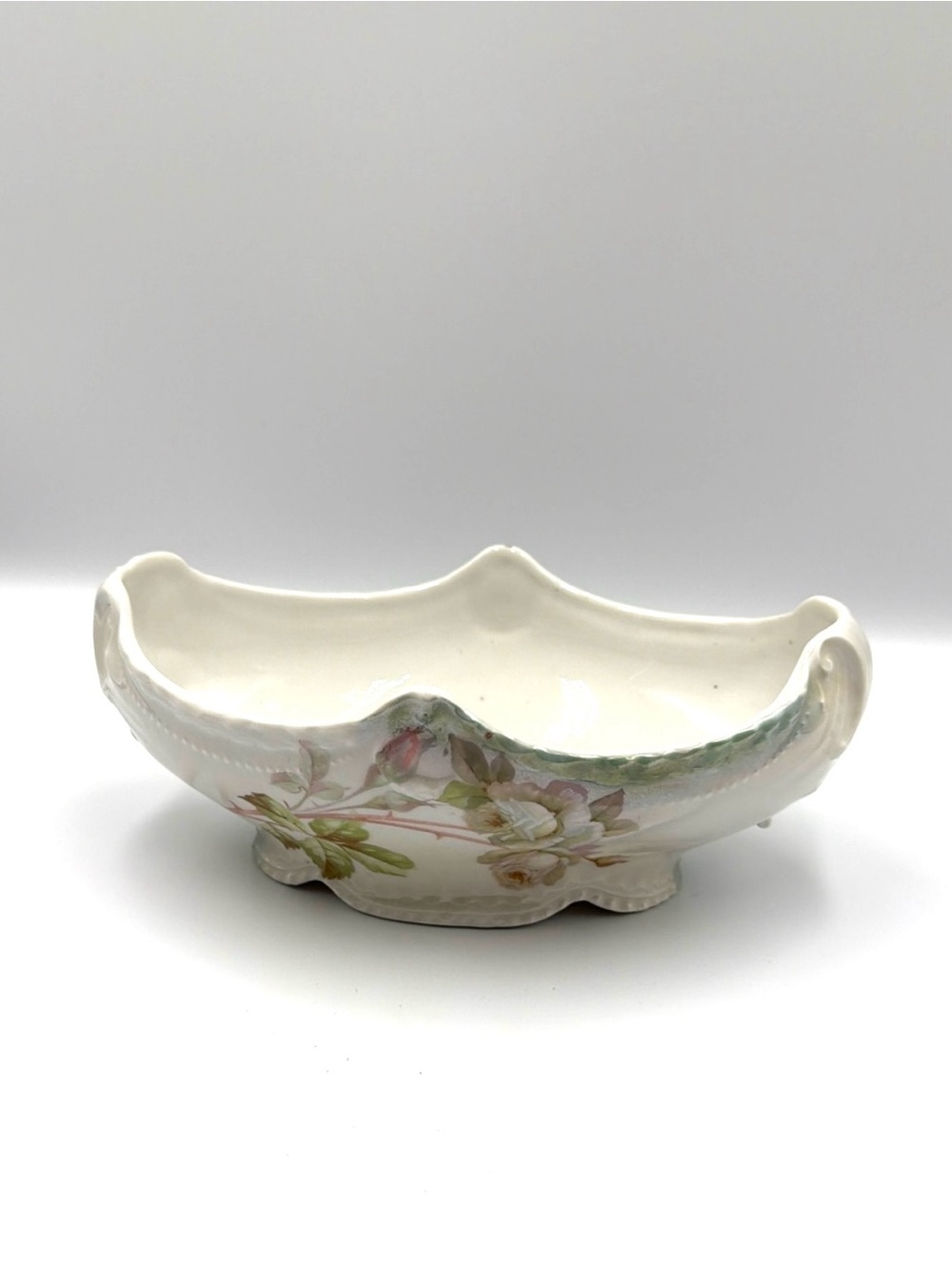 Vintage Leuchtenburg Germany Floral Porcelain Serving Dish Cottagecore